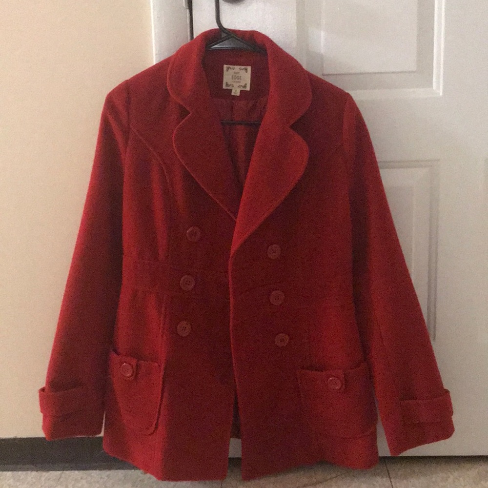 Warm peacoat and free capri pants!